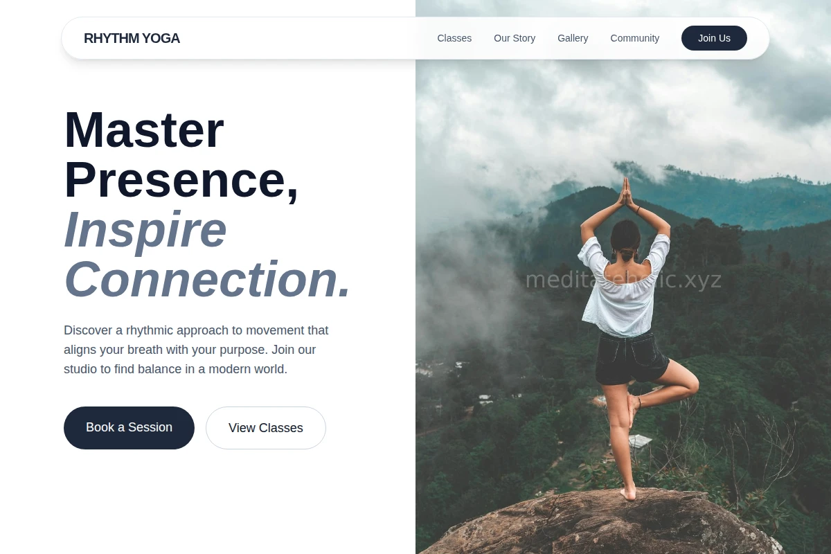 Premium Yoga Studio Website Design